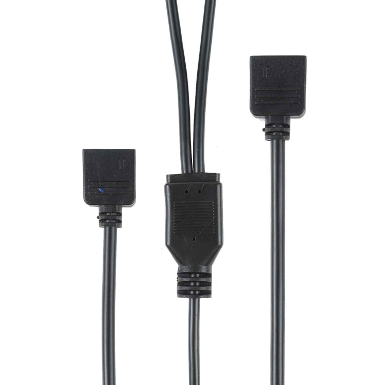 3 Pin 5V 1 to 2 Motherboard AURA RGB PC Cooling Extension Cable for Asus, 1 to 2 – Durable Build, Easy to Use