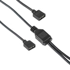 3 Pin 5V 1 to 2 Motherboard AURA RGB PC Cooling Extension Cable for Asus, 1 to 2 – Durable Build, Easy to Use
