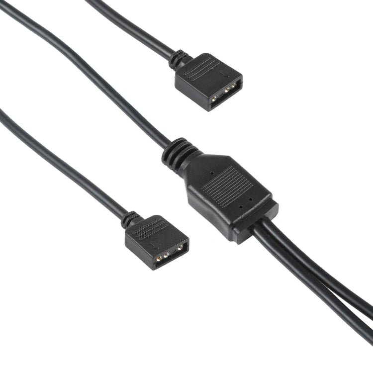 3 Pin 5V 1 to 2 Motherboard AURA RGB PC Cooling Extension Cable for Asus, 1 to 2 – Durable Build, Easy to Use