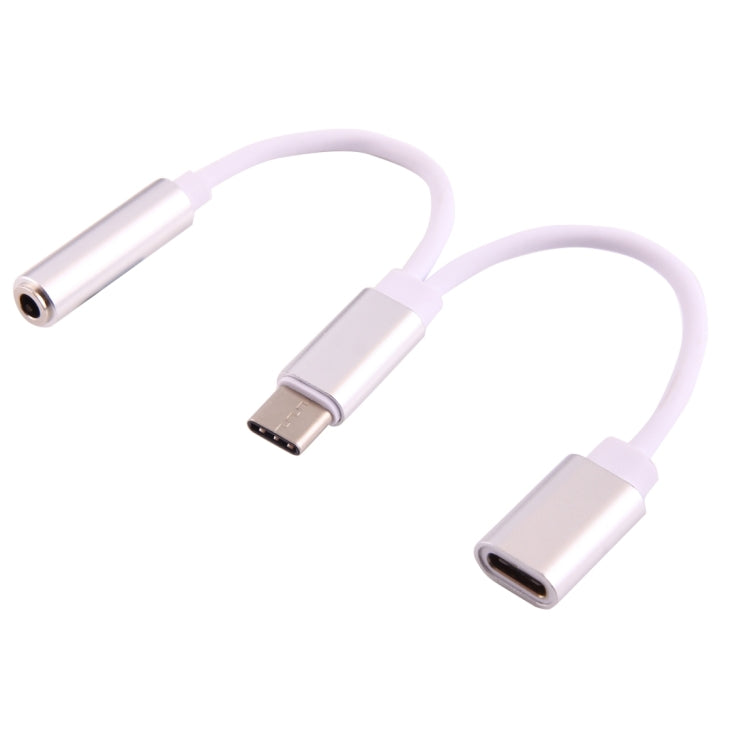 USB-C / Type-C Male to 3.5mm Female & Type-C Female Audio Adapter – TPU