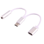 USB-C / Type-C Male to 3.5mm Female & Type-C Female Audio Adapter – TPU