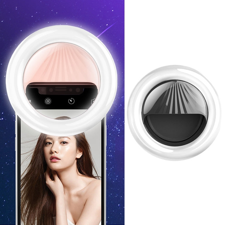 RK34 Rechargeable Beauty Selfie Light Selfie Clip Flash Fill Light Black