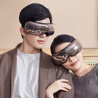 Smart Hot Compress Air Pressure Vibration Eye Massager Visual Massage Eye Care Device – Bluetooth, Electroplating