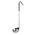 Stainless Steel Colour Coded Ladle With Black Handle 6.25Oz / 184ml