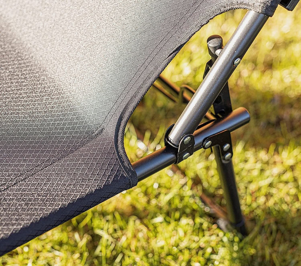 Folding Sun Lounger with Canopy (Set of 2)