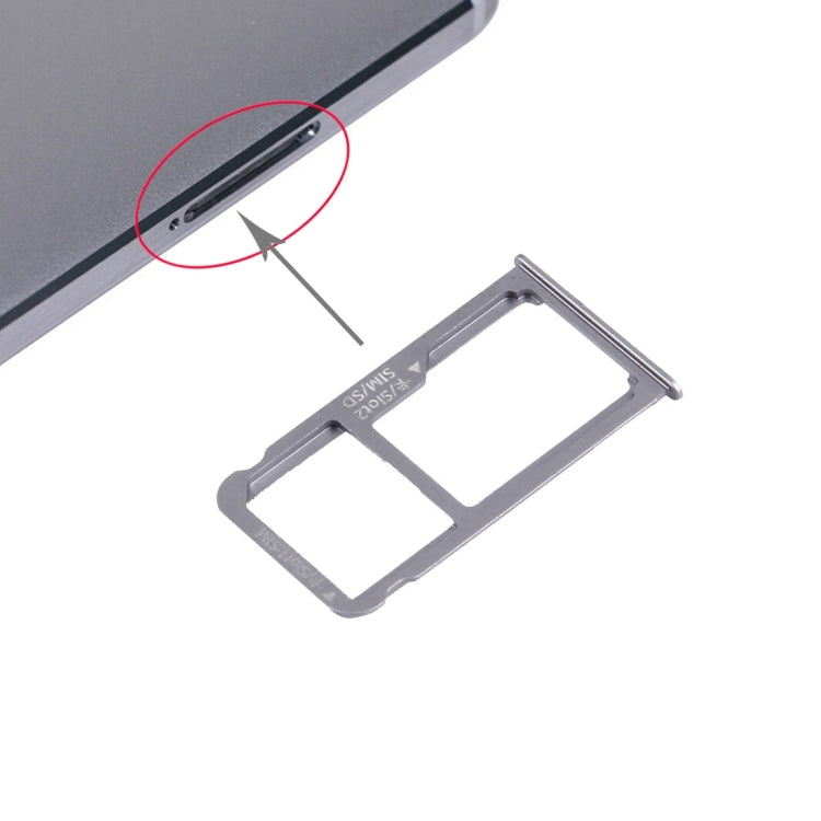 Nano SIM + Micro SD / Nano SIM Card Tray – Durable Build, Easy to Use, For Huawei Mate 8 For Huawei Mate 8 Grey