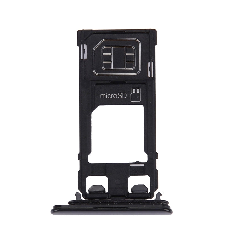 SIM Card Tray + Micro SD Card Tray for Sony Xperia XZ (Single SIM Version) – Durable Build, Easy to Use, For Xperia XZ Single SIM Black, For XZ Single SIM