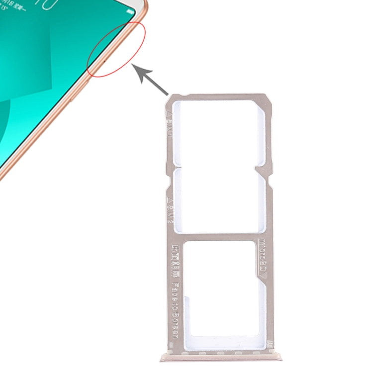 2 x SIM Card Tray + Micro SD Card Tray – Durable Build, Easy to Use, For OPPO A83, OPPO A83 OPPO A83 Rose Gold