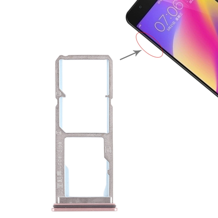 2 x SIM Card Tray + Micro SD Card Tray – Durable Build, Easy to Use, For Vivo Y69 For Vivo Y69 Rose Gold