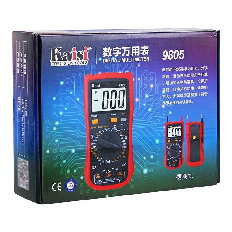 Kaisi 9805 Anti-burning Multifunctional Digital Universal Multimeter Auto-Range Digital Multimeter – Durable Build, Easy to Use