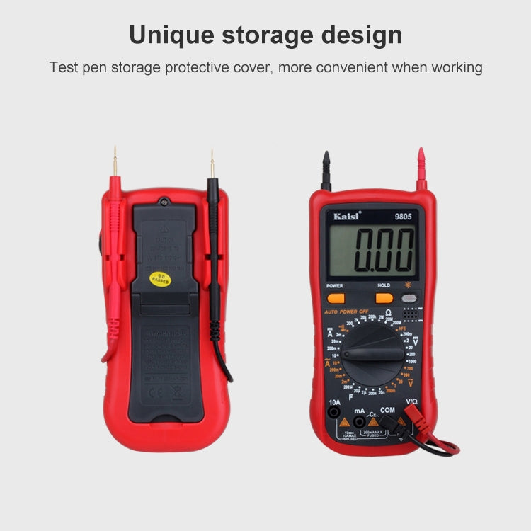 Kaisi 9805 Anti-burning Multifunctional Digital Universal Multimeter Auto-Range Digital Multimeter – Durable Build, Easy to Use
