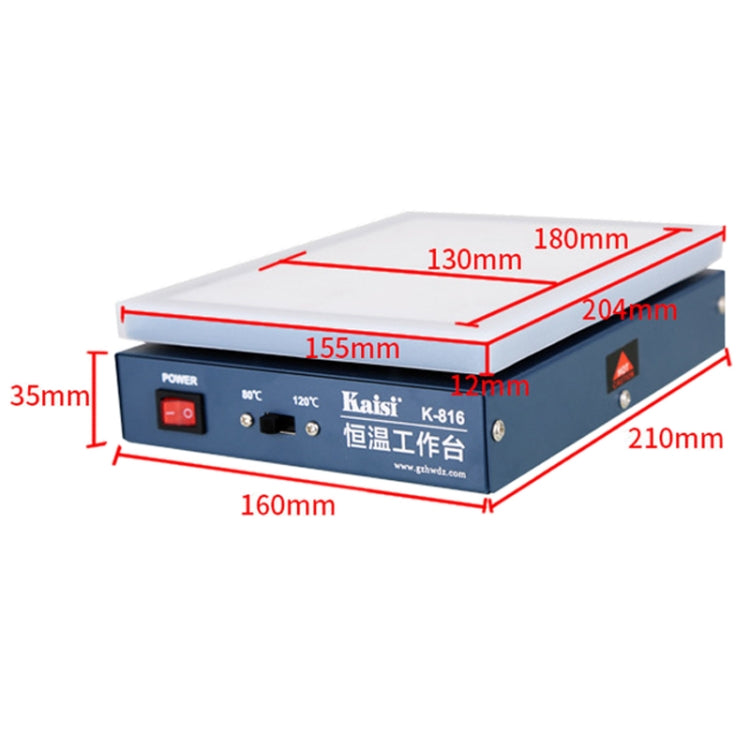 Kaisi K-816 Constant Temperature Heating Plate LCD Screen Open Separator Desoldering Station With Silicone Pad, US Plug, Kaisi K-816 US Plug, Kaisi K-816 EU Plug – Durable Build, Easy to Use