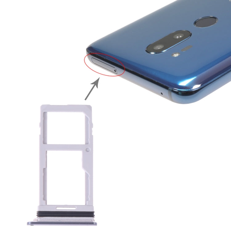 SIM Card Tray + SIM Card Tray / Micro SD Card Tray for LG G7 ThinQ G710 G710EM G710PM G710VMP G710ULM – Durable Build, Easy to Use, For LG G7 ThinQ, For LG G7 ThinQ G710 For LG G7 ThinQ Silver