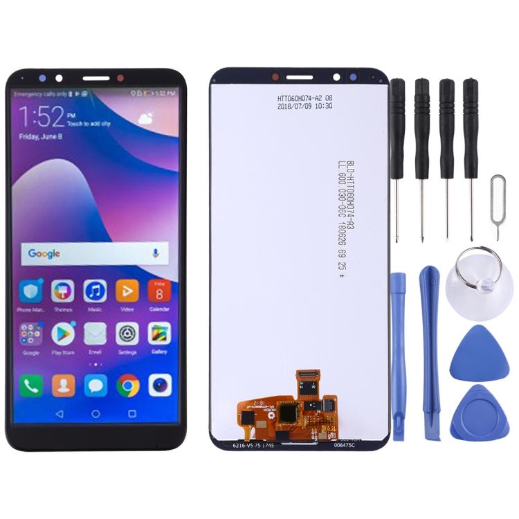 LCD Screen and Digitizer Full Assembly for Huawei Y7 Prime (2018) – Durable Build, Easy to Use, For Huawei Y7 Prime (2018) For Huawei Y7 Prime (2018) Black