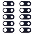 10 PCS Back Camera Lens for LG V30 H930 H933 – Durable Build, Easy to Use, For LG V30 (Black), For LG V30 (Silver) For LG V30 (Black) Black
