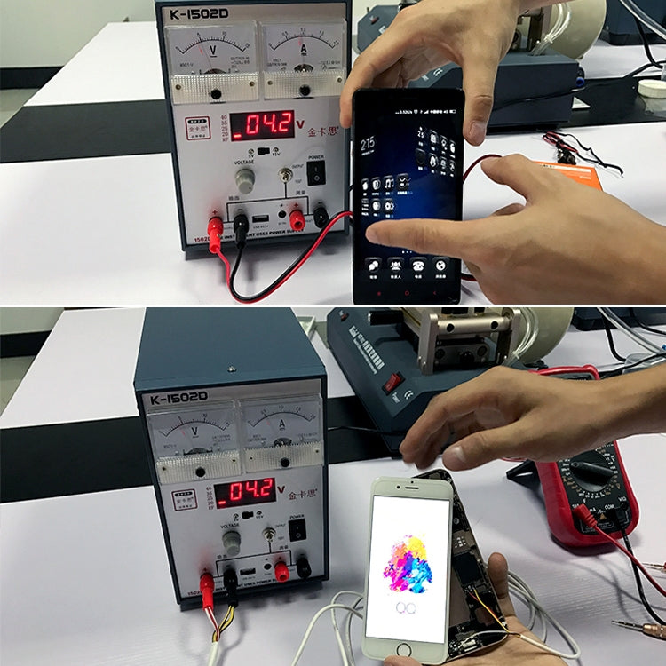 Kaisi K-1502D Repair Power Supply Current Meter 2A Adjustable DC Power Supply Automatic Protection, US Plug, US Plug, EU Plug – TPU
