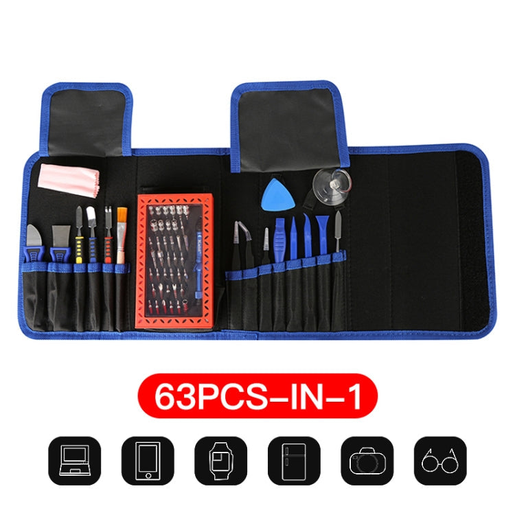 Kaisi K-1766 63 in 1 Magnetic Precision Electronics Screwdriver set Hand Tools For Phone Repair Tool Kit, K-1766 – Magnetic