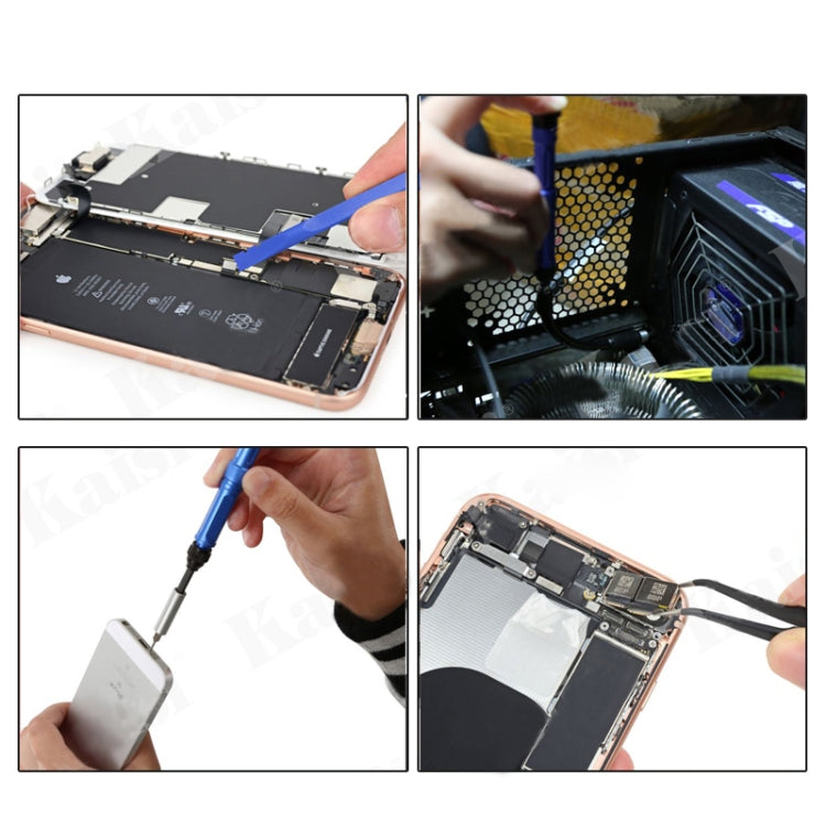 Kaisi K-1766 63 in 1 Magnetic Precision Electronics Screwdriver set Hand Tools For Phone Repair Tool Kit, K-1766 – Magnetic