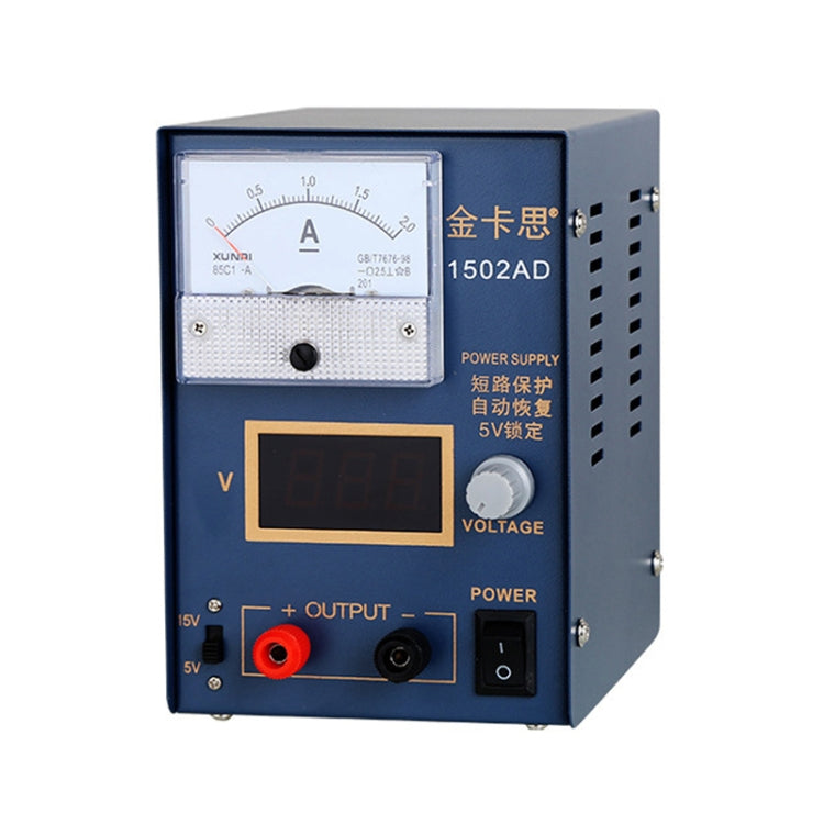 Kaisi KS-1502AD 15V 2A DC Power Supply Voltage Regulator Stabilizer Ammeter Adjustable Power Supply Repair Tools , EU Plug, EU Plug, US Plug – TPU