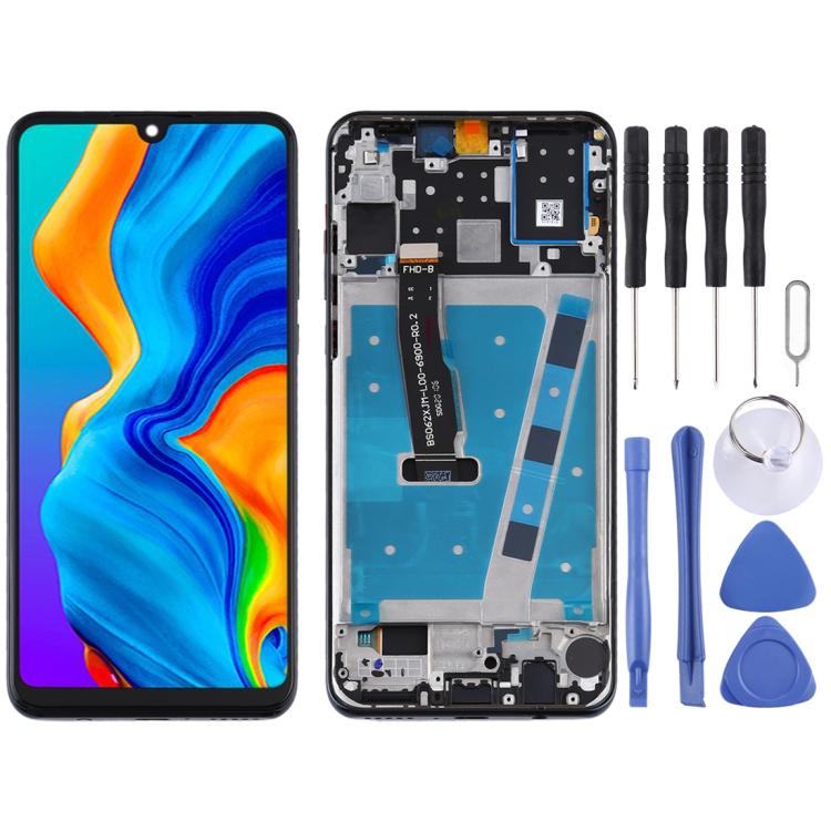 LCD Screen and Digitizer Full Assembly with Frame for Huawei P30 Lite / Nova 4e (RAM 6G / High Version) – Durable Build, Easy to Use, For Huawei P30 Lite(High Version)