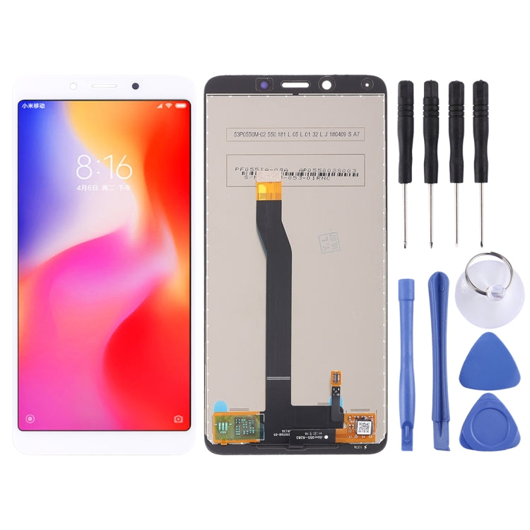 LCD Screen and Digitizer Full Assembly for Xiaomi Redmi 6 / 6A – Durable Build, Easy to Use, For 6 / 6A, For Xiaomi Redmi 6 / 6A For 6 6A White