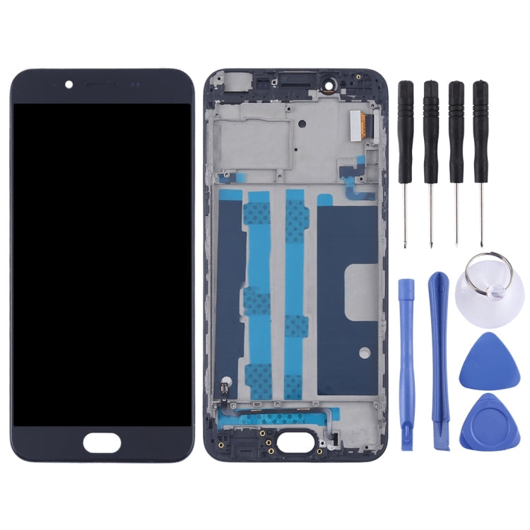 LCD Screen (TFT) + Touch Panel with Frame – Durable Build, Easy to Use, For OPPO R9s (TFT), For OPPO R9s For OPPO R9s (TFT) Black