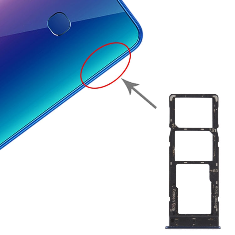 SIM Card Tray + SIM Card Tray + Micro SD Card Tray – Durable Build, Easy to Use, For Infinix X627 Smart 3 Plus For Infinix X627 Smart 3 Plus Blue