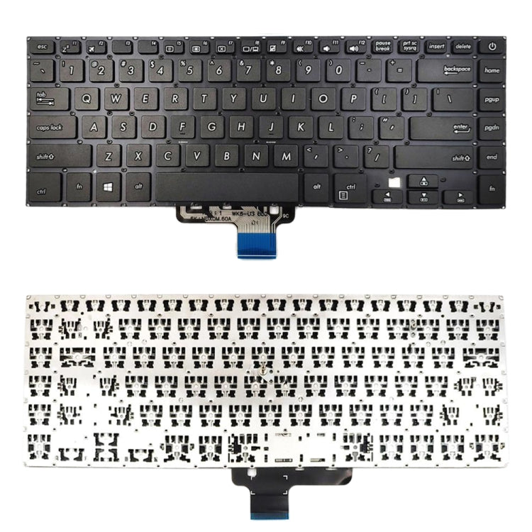 US Version Keyboard for Asus VivoBook S15 S510 S510U S510UA S510UA-DS51 S510UA-DS71 S510UA-RB31 S510UA-RS31 – Durable Build, Easy to Use, For VivoBook S15 (US) For VivoBook S15 (US)