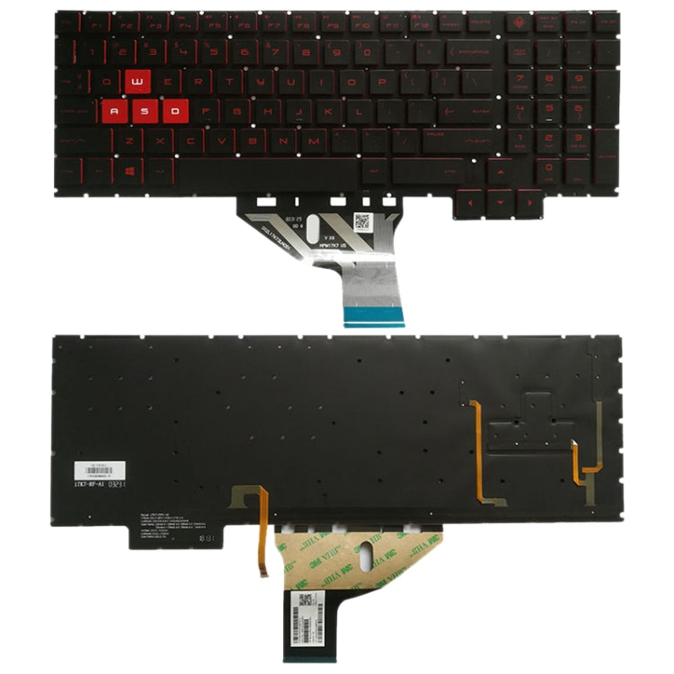 US Version Keyboard with Keyboard Backlight for HP Omen 15-CE 15-CE000 15-CE026TX 15-CE005TX 15-CE006TX 15-CE001TX 15-CE002TX – Durable Build, Easy to Use, For Omen 15-CE (US) For Omen 15-CE (US)