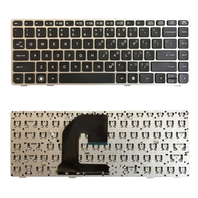 US Version Keyboard with Silver Frame for HP EliteBook 8470B 8470P 8470 8460 8460p 8460w ProBook 6460 6460b 6470 – Durable Build, Easy to Use, For EliteBook 8470B (US)