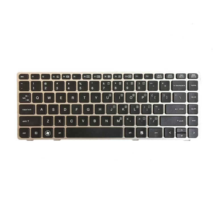 US Version Keyboard with Silver Frame for HP EliteBook 8470B 8470P 8470 8460 8460p 8460w ProBook 6460 6460b 6470 – Durable Build, Easy to Use, For EliteBook 8470B (US)