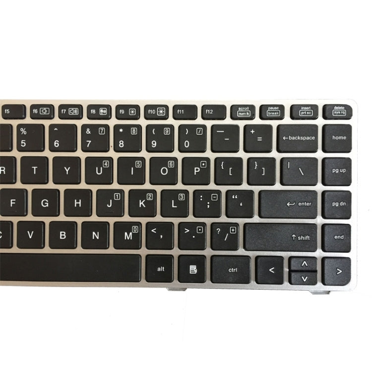 US Version Keyboard with Silver Frame for HP EliteBook 8470B 8470P 8470 8460 8460p 8460w ProBook 6460 6460b 6470 – Durable Build, Easy to Use, For EliteBook 8470B (US)
