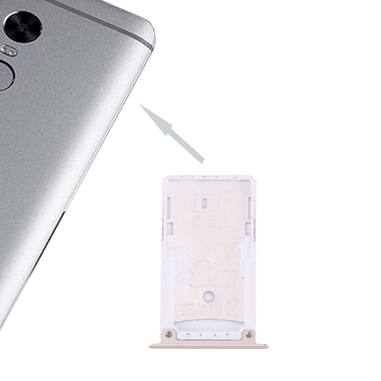 SIM & SIM / TF Card Tray, Redmi Note 4X – Durable Build, Easy to Use, For Xiaomi Redmi Note 4X