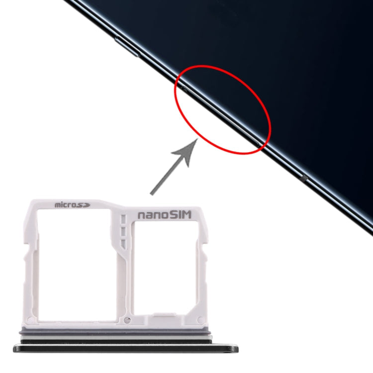 SIM Card Tray + Micro SD Card Tray for LG V40 ThinQ – Durable Build, Easy to Use, For LG V40 ThinQ For LG V40 ThinQ Black