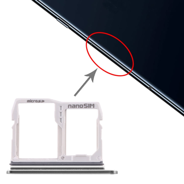 SIM Card Tray + Micro SD Card Tray for LG V40 ThinQ – Durable Build, Easy to Use, For LG V40 ThinQ For LG V40 ThinQ Silver