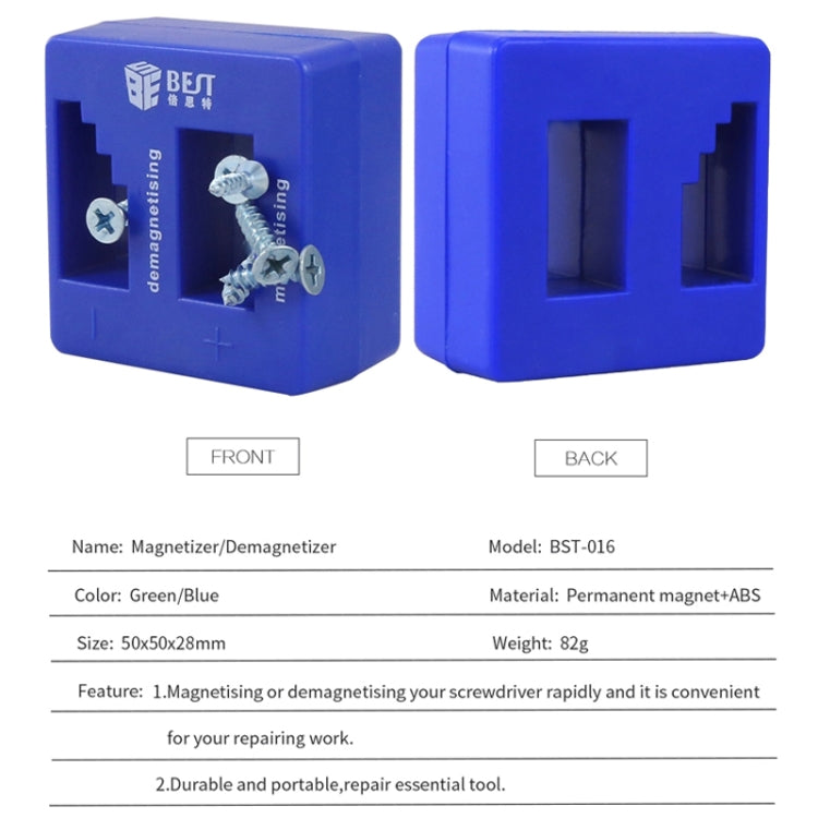 BEST BST-016 Magnetizer Demagnetizer Tool, BST-016 (Blue), BEST-016 (Green) – Magnetic