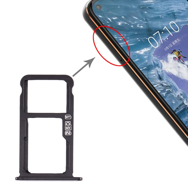 SIM Card Tray + SIM Card Tray / Micro SD Card Tray for Nokia X7 / 8.1 / 7.1 Plus / TA-1131 – Durable Build, Easy to Use, For Nokia X7