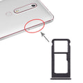 SIM Card Tray + SIM Card Tray / Micro SD Card Tray for Nokia 6.1 / 6 (2018) / TA-1043 TA-1045 TA-1050 TA-1054 TA-1068 – Durable Build, Easy to Use, For Nokia 6.1 For Nokia 6.1 Black