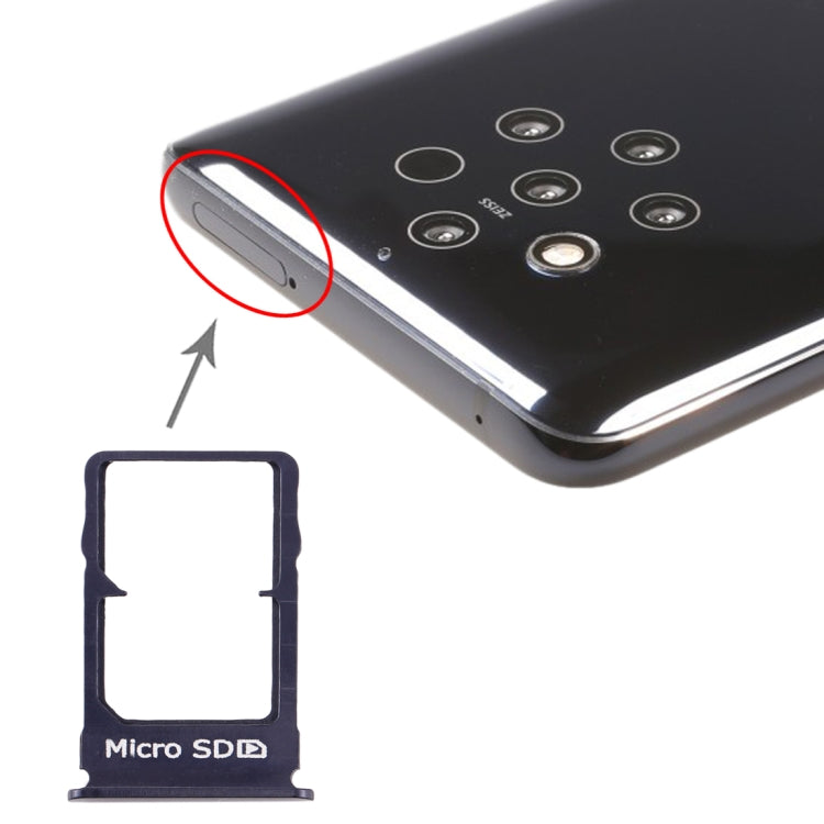 SIM Card Tray + Micro SD Card Tray for Nokia 9 PureView – Durable Build, Easy to Use, For Nokia 9 PureView