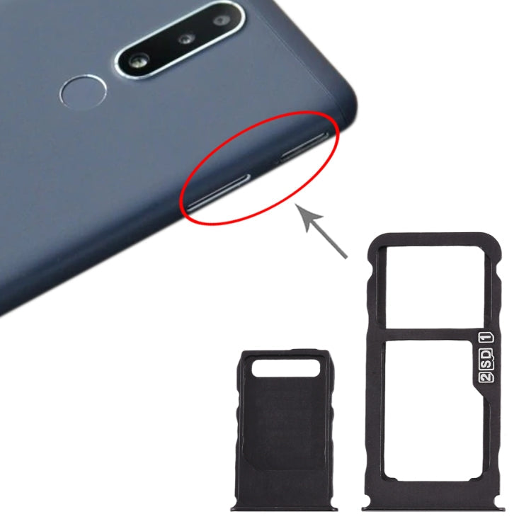 SIM Card Tray + SIM Card Tray + Micro SD Card Tray for Nokia 3.1 Plus – Durable Build, Easy to Use, For Nokia 3.1 Plus For Nokia 3.1 Plus Blue