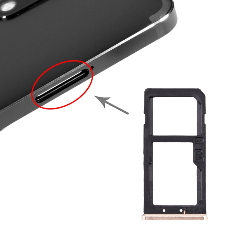 SIM Card Tray + SIM Card Tray / Micro SD Card Tray for Nokia 6 TA-1000 TA-1003 TA-1021 TA-1025 TA-1033 TA-1039 – Durable Build, Easy to Use, For Nokia 6 For Nokia 6 Gold