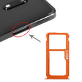 SIM Card Tray + SIM Card Tray / Micro SD Card Tray for Nokia 7 Plus TA-1062 – Durable Build, Easy to Use, For Nokia 7 Plus For Nokia 7 Plus Orange