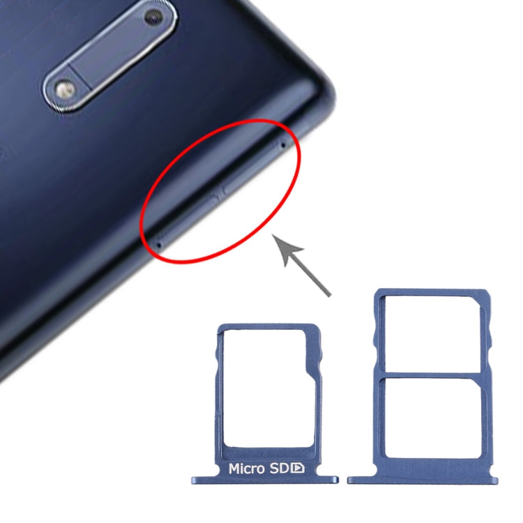 SIM Card Tray + SIM Card Tray + Micro SD Card Tray for Nokia 5 / N5 TA-1024 TA-1027 TA-1044 TA-1053 – Durable Build, Easy to Use, For Nokia 5