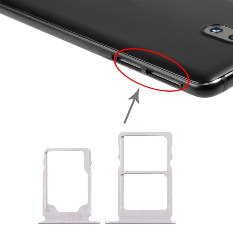 SIM Card Tray + SIM Card Tray + Micro SD Card Tray for Nokia 3.1 TA-1049 TA-1057 TA-1063 TA-1070 – Durable Build, Easy to Use, For Nokia 3.1