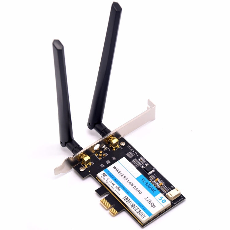 TX-9260AC Wireless-AC Dual Band 802.11ac 1730Mbps Desktop PCI-e WiFi Adapter + Bluetooth 5.0 WLAN Network Card for Intel 9260ac, TX-9260AC 1730Mbps – Bluetooth TX-9260AC 1730Mbps