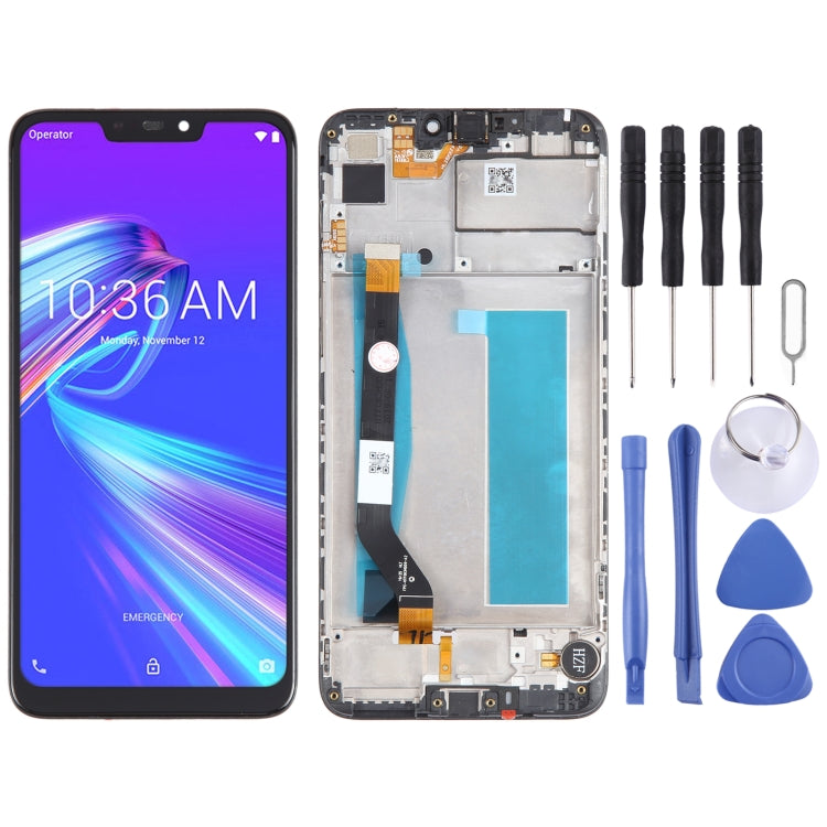 LCD Screen and Digitizer Full Assembly with Frame for Asus Zenfone Max M2 ZB633KL / ZB632KL X01AD – Durable Build, Easy to Use, For Asus ZB633K For Asus ZB633K