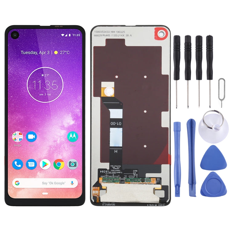 LCD Screen and Digitizer Full Assembly for Motorola One Vision – Durable Build, Easy to Use, For Moto One Vision For Moto One Vision