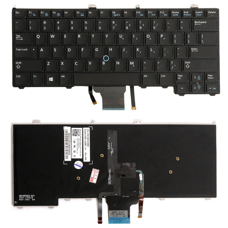 US Version Keyboard with Keyboard Backlight for DELL latitude 12 7000 E7240 E7440 E7420 – Durable Build, Easy to Use, For DELL latitude 12 (US)