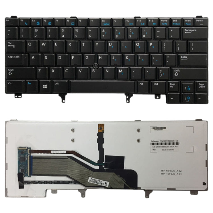 US Version Keyboard with Keyboard Backlight and Pointing for Dell Latitude E6420 E6320 E6430 E5420 E5430 E6430s – Durable Build, Easy to Use, For Dell Latitude E6420 (US) For Dell Latitude E6420 (US)