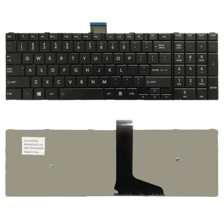 US Version Keyboard for Toshiba Satellite C50D C50-A C50-A506 C50D-A C55T-A C55-A C55D-A – Durable Build, Easy to Use, For Toshiba Satellite C50D (US) For Toshiba Satellite C50D (US)